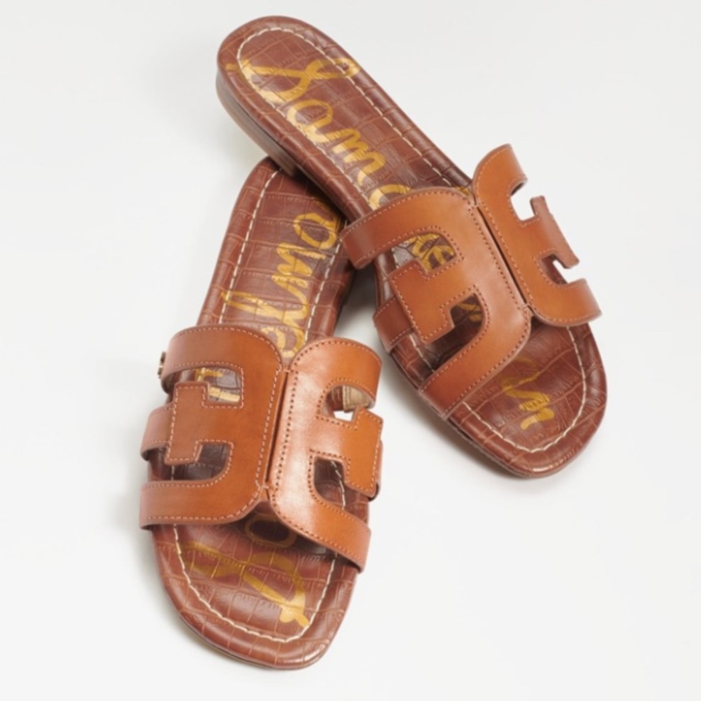 Sam Edelman Bay Slide Sandal in Saddle Leather